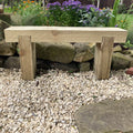 2 Seater Wooden Rustic Garden Bench Sleeper Seat Outdoor Patio L100cm H45cm W20cm Cozy Lounging Furniture for Gardens