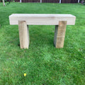 1 Seater Wooden Rustic Garden Bench Sleeper Seat Outdoor Patio L80cm H45cm W20cm Cozy Lounging Furniture for Gardens