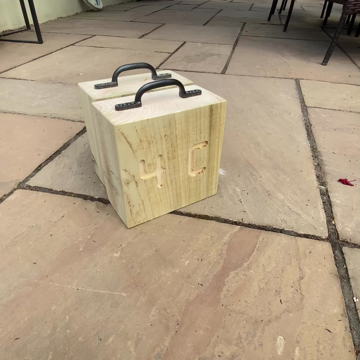 2 x Custom Engraved Wooden Rustic Sleeper Door Stops for Indoor And Outdoor Use Durable Natural Wood Design 20cm & 40cm Sizes Easy Installation Versatile